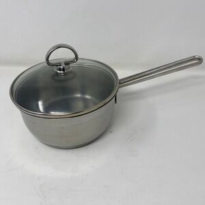 Chantal Unisex 1.5 Qt/1.5 L Saucepan Silver Stainless Steel SL35-160 Glass Lid